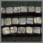 Cubes: 6mm Pyrite 15 - 16 inch strands
