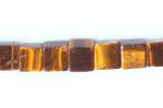 Cubes: 6mm Tigereye 15 - 16 inch strands