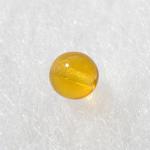 Czech Glass: Rounds 6mm Amber Yellow, about 100 beads