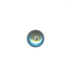 Czech Glass: Rounds 6mm Jet (Black) AB, about 100 beads