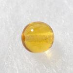 Czech Glass: Rounds 8mm Light Amber Yellow, about 100 beads