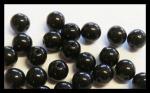 Czech Glass: Rounds 8mm Jet (Black), about 100 beads