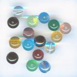 Czech Glass: Rounds 8mm Mixed Colors, about 100 beads
