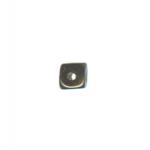 Czech Glass: Cubes 5mm Jet (Black), about 100 beads