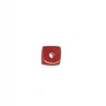 Czech Glass: Cubes 5mm Ruby, about 100 beads
