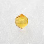 Czech Glass: Bicones 4mm Amber Yellow, about 100 beads