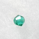 Czech Glass: Bicones 4mm Emerald Green, about 100 beads