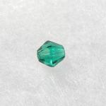 Czech Glass: Bicones 6mm Emerald Green, about 100 beads