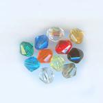 Czech Glass: Bicones 6mm Mixed Colors, about 100 beads