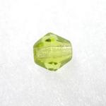 Czech Glass: Bicones 6mm Peridot Green,  about 100 beads