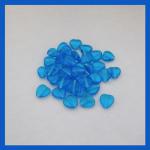 Czech Glass: Hearts 6mm Aqua, about 100 beads