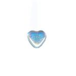 Czech Glass: Hearts 6mm Crystal AB, about 100 beads