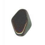 Czech Glass: Lanterns 13 x 16mm Jet (Black), about 100 beads