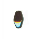Czech Glass: Lanterns 7 x 11mm Jet (Black), about 100 beads