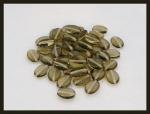 Czech Glass: Soft Ovals 9 x 12mm Black Diamond, about 100 beads