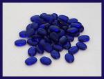 Czech Glass: Soft Ovals 9 x 12mm Cobalt,  about 100 beads