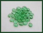Czech Glass: Soft Ovals 9 x 12mm Lime Green,  about 100 beads