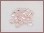 Czech Glass: Soft Ovals 9 x 12mm Pink, about 100 beads