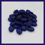 Czech Glass: Soft Ovals 11 x 16mm Cobalt, about 100 beads