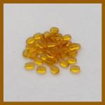 Czech Glass: Soft Ovals 6 x 8mm Yellow, about 100 beads