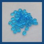 Czech Glass: Soft Ovals 6 x 8mm Aqua, about 100 beads