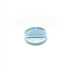 Czech Glass: Soft Ovals 6 x 8mm Crystal, about 100 beads
