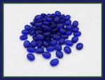 Czech Glass: Soft Ovals 6 x 8mm Cobalt, about 100 beads