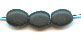 Czech Glass: Soft Ovals 6 x 8mm Black Matte (Frosted), about 100 beads