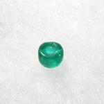 Czech Glass: Pony Beads 6mm Emerald Green, 100 beads