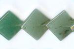 Diamond Lentils: 12mm Aventurine Strands 15 - 16 inch strands