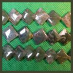 Diamond Lentils: 12mm Moss Agate Strands 15 - 16 inches