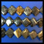 Diamond Lentils: 12mm Picasso Stone 15 - 16 inches