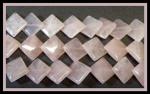 Diamond Lentils: 12mm Rose Quartz Strands 15 - 16 inches