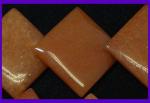 Diamond Lentils: 25mm Red Aventurine 15 - 16 inches