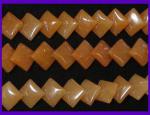 Diamond Lentils:  8mm Red Aventurine Strands 15 - 16 inches