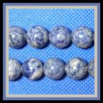 Rounds: Denim Lapis 12mm Strands 15 - 16 inches