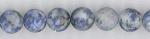 Rounds: Frosted Denim Lapis 8mm by the Strand 15 - 16 inches
