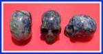 Stone Figurine Skulls: Denim Lapis, 3 for $27