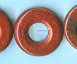 Donuts: 25mm Red Jasper Strands 15 - 16 inches