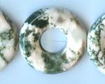 Donuts: 25mm Tree Agate Strands 15 - 16 inches