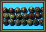 Rounds: Dragonblood Jasper 10mm by the Strand 15 - 16 inches