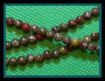 Rounds: Dragonblood Jasper 4mm by the Strand 15 - 16 inches