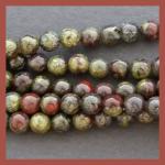 Rounds: Dragonblood Jasper 6mm by the Strand 15 - 16 inches
