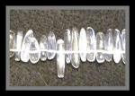 Dogtooth:  Clear Quartz 15 - 16 inch strands