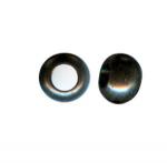 Base Metal Beads: Edgar Allenish 4 x 5mm Crowish Large Hole, 100 beads