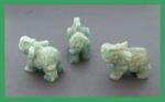 Stone Figurine Elephant: Amazonite, 3 for $27