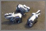 Stone Figurine Elephant: Hematite, 3 for $27