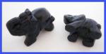 Stone Figurine Elephant: Blue Goldstone (Glass), 3 for $27