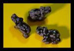 Stone Figurine Elephant: Snowflake Obsidian, 3 for $27