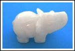Stone Figurine Elephant: Snowquartz, 3 for $27
